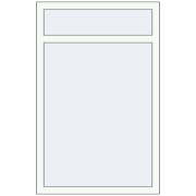 REHAU Brillant-Design 835x1300 мм Білий (RAL 9016) з двох сторін