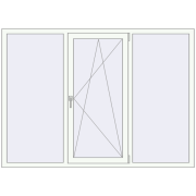 REHAU Euro 60 1940x1400 мм Білий (RAL 9016) з двох сторін