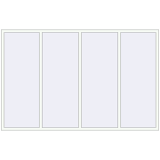 REHAU Euro 60 2800x1800 мм Білий (RAL 9016) з двох сторін