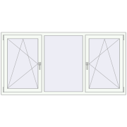REHAU Brillant-Design 2000x1000 мм Білий (RAL 9016) з двох сторін REHAU Brillant-Design 2000x1000 мм Білий (RAL 9016) з двох сторін