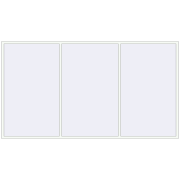 REHAU Brillant-Design 3760x2066 мм Білий (RAL 9016) з двох сторін