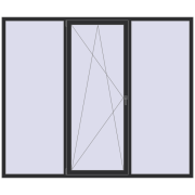 Вікна 2500x2100 мм REHAU Euro 60