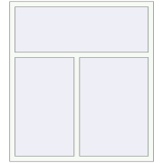 REHAU Euro 60 1350x1500 мм Білий (RAL 9016) з двох сторін