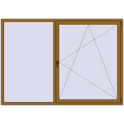 REHAU Euro 70 2265x1600 мм LIGHT_OAK з двох сторін REHAU Euro 70 2265x1600 мм LIGHT_OAK з двох сторін