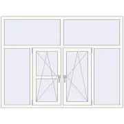 Altest Pony 375 2000x1500 мм RAL 9016 Traffic white з двох сторін