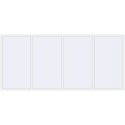 REHAU Euro 70 4000x1800 мм Білий (RAL 9016) з двох сторін