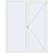 REHAU SYNEGO MD 1750x2200 мм Білий (RAL 9016) з двох сторін