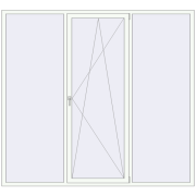 REHAU Euro 60 2470x2260 мм Білий (RAL 9016) з двох сторін