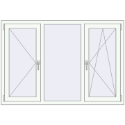 REHAU Euro 60 1570x1080 мм Білий (RAL 9016) з двох сторін