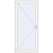 REHAU Euro 70 900x2000 мм Білий (RAL 9016) з двох сторін
