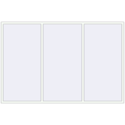REHAU Euro 60 2950x1950 мм Білий (RAL 9016) з двох сторін