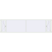 REHAU Euro 60 4520x1180 мм Білий (RAL 9016) з двох сторін