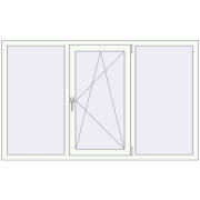 REHAU SYNEGO MD 1800x1100 мм Білий (RAL 9016) з двох сторін REHAU SYNEGO MD 1800x1100 мм Білий (RAL 9016) з двох сторін