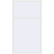 Altest Pony 375 1500x2740 мм RAL 9016 Traffic white з двох сторін
