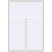 REHAU Euro 60 1500x2200 мм Білий (RAL 9016) з двох сторін