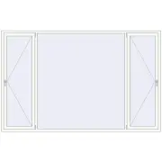 REHAU Euro 60 3000x1900 мм Білий (RAL 9016) з двох сторін