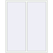 REHAU Euro 70 1400x1800 мм Білий (RAL 9016) з двох сторін REHAU Euro 70 1400x1800 мм Білий (RAL 9016) з двох сторін