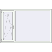 REHAU SYNEGO MD 1800x1180 мм ANTHRACITE_GREY_STRUKTURAL ззовні