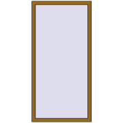 REHAU Euro 70 800x1700 мм LIGHT_OAK з двох сторін