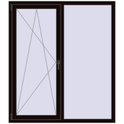 REHAU Brillant-Design 1400x1600 мм BLACK_BROWN з двох сторін REHAU Brillant-Design 1400x1600 мм BLACK_BROWN з двох сторін