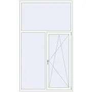 REHAU Brillant-Design 1470x2500 мм Білий (RAL 9016) з двох сторін
