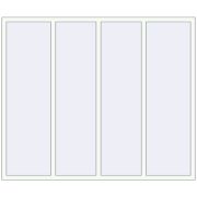REHAU Euro 70 2140x1800 мм Білий (RAL 9016) з двох сторін