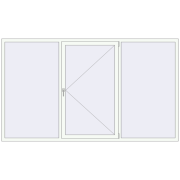 REHAU Euro 60 2760x1600 мм Білий (RAL 9016) з двох сторін