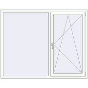 REHAU SYNEGO MD 1760x1400 мм Білий (RAL 9016) з двох сторін