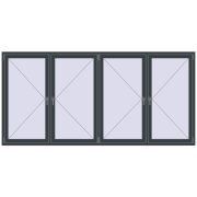 Altest Pony 375 3000x1450 мм RAL 7016 Anthracite grey з двох сторін