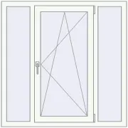 REHAU Brillant-Design 1200x1200 мм Білий (RAL 9016) з двох сторін