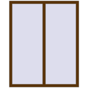 REHAU Euro 60 1170x1450 мм WALNUT з двох сторін REHAU Euro 60 1170x1450 мм WALNUT з двох сторін