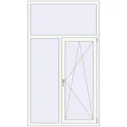 REHAU Brillant-Design 1200x2100 мм Білий (RAL 9016) з двох сторін REHAU Brillant-Design 1200x2100 мм Білий (RAL 9016) з двох сторін