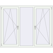 REHAU Brillant-Design 1750x1400 мм Білий (RAL 9016) з двох сторін REHAU Brillant-Design 1750x1400 мм Білий (RAL 9016) з двох сторін