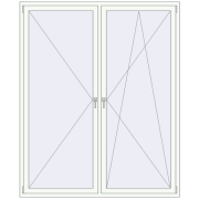 REHAU SYNEGO MD 1800x2200 мм Білий (RAL 9016) з двох сторін REHAU SYNEGO MD 1800x2200 мм Білий (RAL 9016) з двох сторін