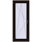 REHAU Euro 60 600x1480 мм BLACK_BROWN з двох сторін
