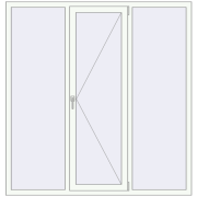 REHAU Euro 60 1730x1800 мм Білий (RAL 9016) з двох сторін