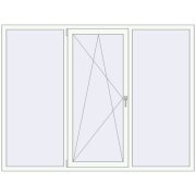REHAU SYNEGO MD 2090x1580 мм Білий (RAL 9016) з двох сторін
