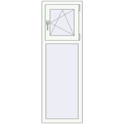 REHAU Euro 60 500x1500 мм Білий (RAL 9016) з двох сторін