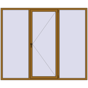REHAU Euro 70 2400x2000 мм LIGHT_OAK з двох сторін REHAU Euro 70 2400x2000 мм LIGHT_OAK з двох сторін