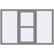 Altest Pony 375 1800x1200 мм RAL 9007 Grey aluminium з двох сторін Altest Pony 375 1800x1200 мм RAL 9007 Grey aluminium з двох сторін