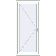 REHAU Brillant-Design 700x1600 мм Білий (RAL 9016) з двох сторін