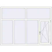 Altest Pony 375 2000x1500 мм RAL 9016 Traffic white з двох сторін