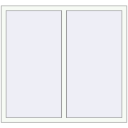 Вікна 1300x1200 мм REHAU Euro 60 Білий (RAL 9016) з двох сторін