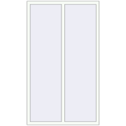 REHAU Euro 60 1150x1970 мм Білий (RAL 9016) з двох сторін