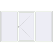 Вікна 3000x1800 мм REHAU Euro 60 Білий (RAL 9016) з двох сторін