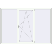 Вікна 2200x1550 мм REHAU Euro 60 Білий (RAL 9016) з двох сторін