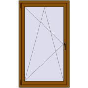 REHAU Euro 60 850x1440 мм GOLDEN OAK з двох сторін REHAU Euro 60 850x1440 мм GOLDEN OAK з двох сторін