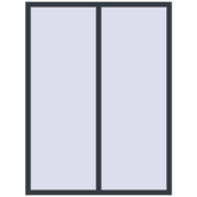 REHAU Euro 70 1400x1850 мм ANTHRACITE_GREY_STRUKTURAL з двох сторін