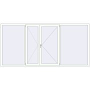 REHAU SYNEGO MD 3100x1500 мм Білий (RAL 9016) з двох сторін