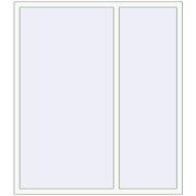 REHAU Euro 60 1530x1750 мм Білий (RAL 9016) з двох сторін